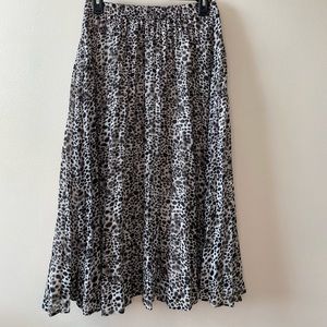 Printed Midi Skirt